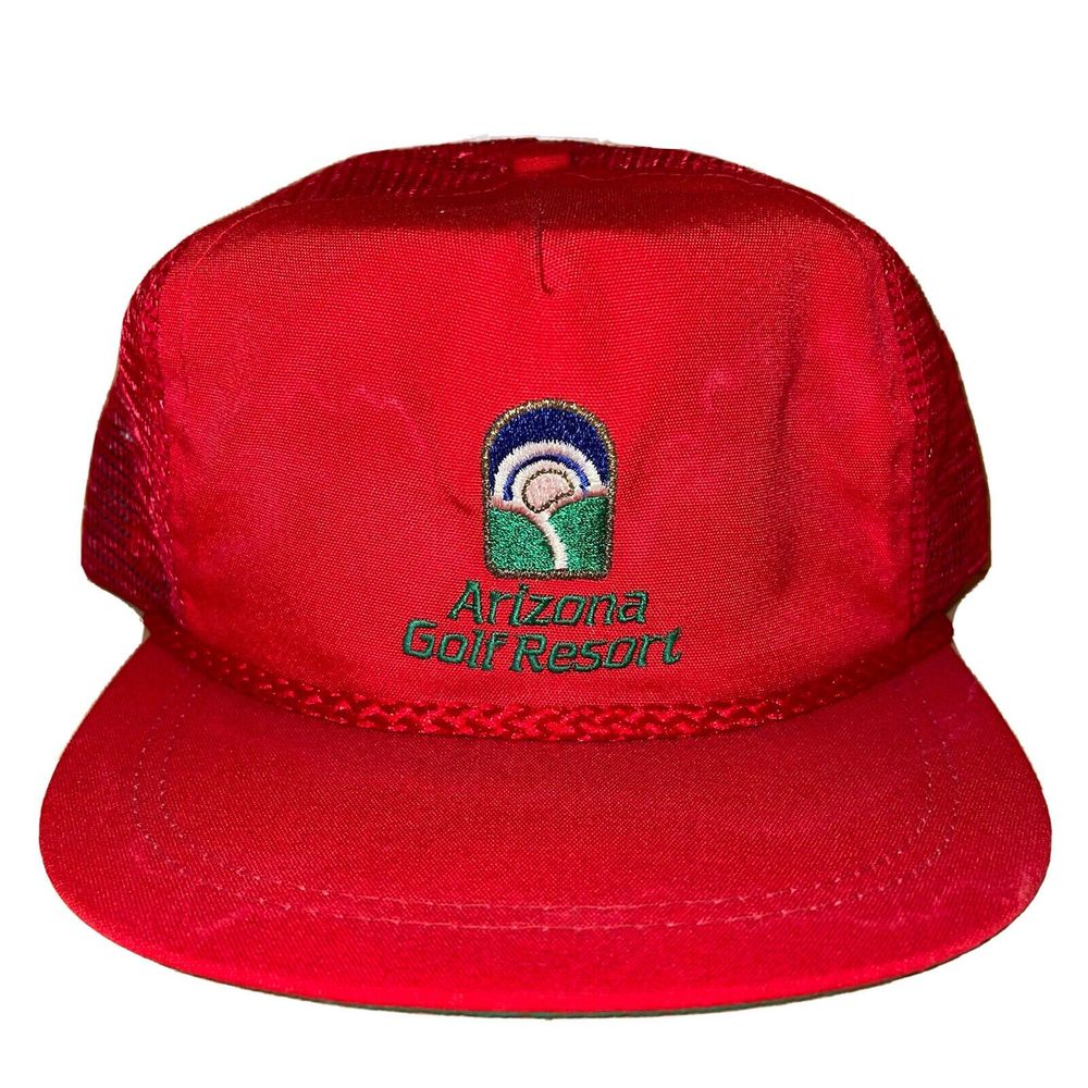 Arizona Razorbacks Hat Vintage Tucson Arizona Golf Resort Club Strapback Hat… - Gem